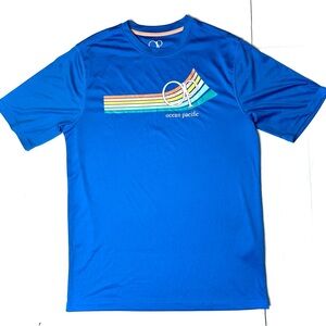 Ocean Pacific G-707 Classic Blue Men's T-Shirt Size Small 100% Polyester Tee‎ SS